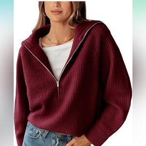 BTFBM Half-zip Sweater